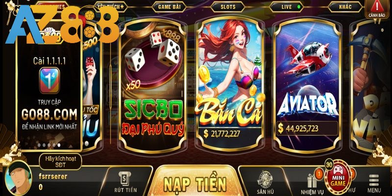 Go88 - Thương Hiệu Đổi Thưởng Xanh Chín Top Đầu Việt Nam 4 Danh mục game ấn tượng không thể bỏ qua tại Go88